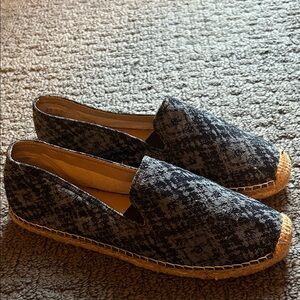 Toms Black and Gray Espadrilles